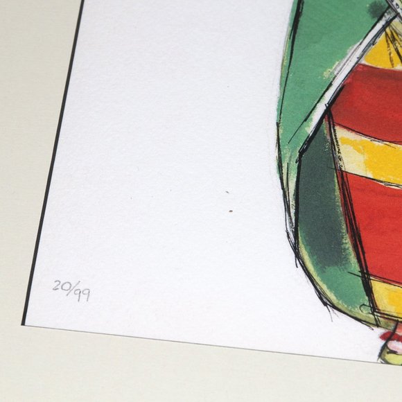 CHUCK JONES GICLEE framed limited print 20/99 soldier & woman - Picture 3 of 7